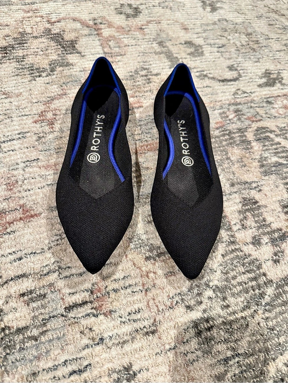 Rothy's The Point Pointed Toe Flats in Black